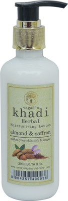 Vagad's Khadi Almond & Saffron Moisturising Lotion(200 ml)