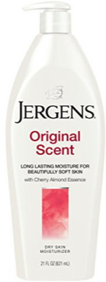 

Jergens Original Scent Dry Skin Body Moisturizer with Cherry Almond Essence, 21 Ounces(621 ml)
