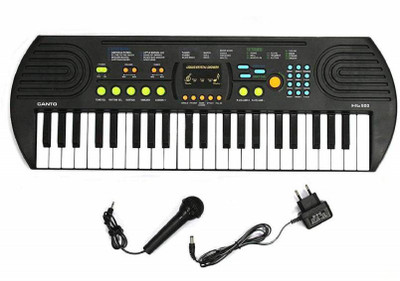 

DD RETAIL 44 Key Keyboard Piano with Mic, and , Recording(Multicolor)