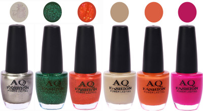 

AQ Fashion Gel Nail Polish Combo 2421 Multicolor(Pack of 6)