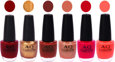 

AQ Fashion Gel Nail Polish Combo 2388 Multicolor(Pack of 6)