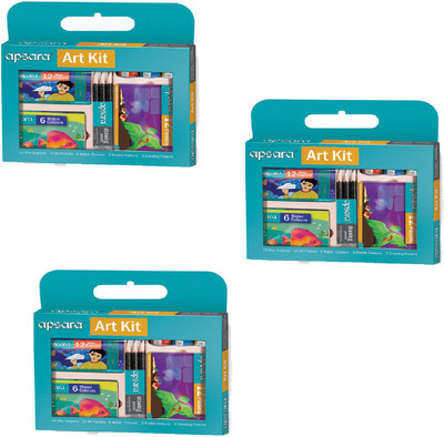 

Apsara ART KIT 3PCS. Pencil(MALTI COLOR)