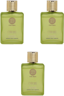 

Lyla Blanc CHROME Perfume Spray for Men- Pack of 3 (100ml each) Eau de Parfum - 100 ml(For Men)