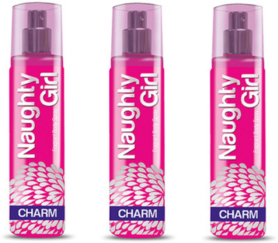 

Naughty Girl CHARM Perfume Spray for Women- Pack of 3 (135ml each) Perfume - 135 ml(For Women)