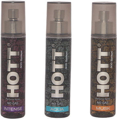 

HOTT INTENSE, AQUA & MUSK Perfume Spray for Men- (Set of 3) (60ml each) Perfume - 60 ml(For Men)