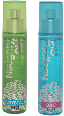 

Naughty Girl CRYSTAL & ECHO Perfume Spray for Women- (Set of 2) (60ml each) Perfume - 60 ml(For Women)
