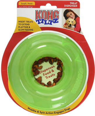

Kong Tiltz Food & Treat Dispenser Interactive Dog Toy (Small) Pet Food Dispenser(20 kg)