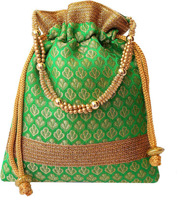 

waymore embroidery Potli For women Potli(Green)