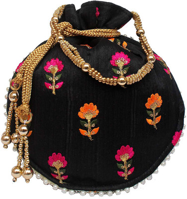 

waymore embroidery Potli For women Potli(Black)