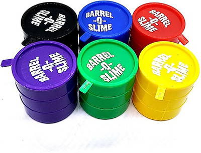 

Catchimp Pack of 6 Barrel O Slime Multicolor Putty Toy