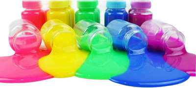 

PTCMart Baby Feeder Bottle Shape Slime Putty Mud with Pack of 5 Multicolor Putty Toy Multicolor Putty Toy