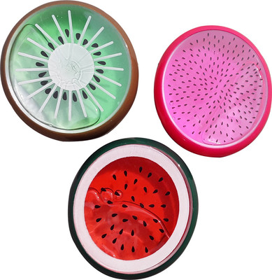 

PTCMart Non-Sticky Crystal Slime Fruit Seed Mixed Putty Mud, Pack of 3 Multicolor Putty Toy Multicolor Putty Toy