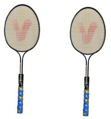 

vipson Double Rod Light Weight Strung Badminton Racquet Pair For Girls 3 To 8 Years Multicolor Strung Badminton Racquet(S3 - Small, 350 g)
