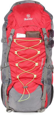 

Hot Shot Lightweight Travel Hiking Waterproof Rucksack - 85 L(Red, Grey), Grey;red