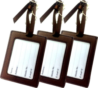 

MYNAA Travels & luggage Tags,safety tag Luggage Strap, Luggage Tag, Safety Lock(Brown)