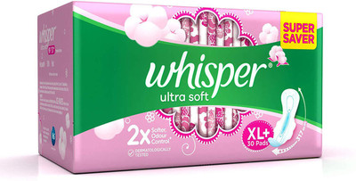 

Whisper Ultra Soft Sanitary Pads Sanitary Pad(Pack of 30)