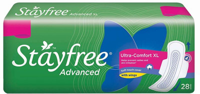 

Stayfree Advanced Ultra-Comfort Napkins with Wings Sanitary Pad(Pack of 28)