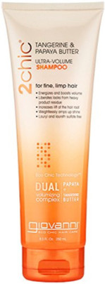 

Giovanni Cosmetics 2chic Ultra-Volume Shampoo, Tangerine/Papaya Butter, 8.5 Ounce(250 ml)
