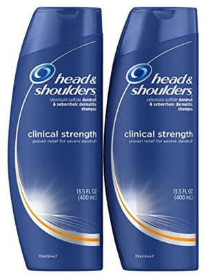 

Head & Shoulders Clinical Strength Dandruff and Seborrheic Dermatitis Shampoo Twin Pack, 13.5 Fl Oz (Pack of 2)(400 ml)