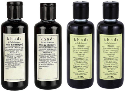 Khadi Herbal AMLA BHIRINGRAJ & SHIAKAI SHAMPOO 840ML(0.840 ml)