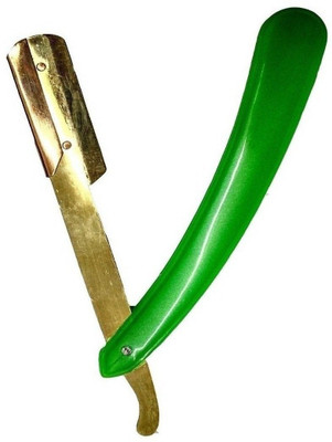 

GULZAR New brand professional Straight Edge Barber Razor (Pack of 1 ) GOLDEN BLADE