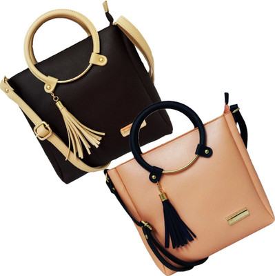 

bandicoot Women Casual, Formal, Sports, Evening/Party Brown, Pink PU Sling Bag