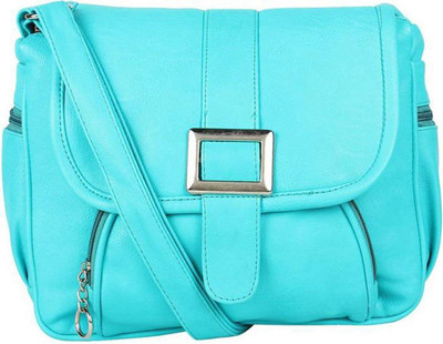 

Bizarre Vogue Girls Casual Blue Cotton Sling Bag