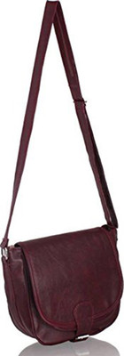 

Bizarre Vogue Girls Casual Maroon PU Sling Bag