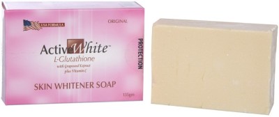 Active White Original L- Glutathione With Grapeseed Extract Plus Vitamin C Skin Whitening Soap- 135 gm(135 g)