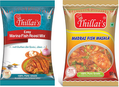 

Thillai's Fish Masala Combo( Fish Fry:50g + Fish Masala:50g)(2 x 50 g)