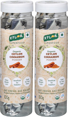 

Xplor Organic Ceylon Cinnamon Powder (2 Packs of 100 gm Each)(2 x 100 g)