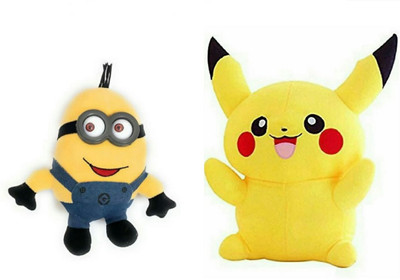

soniya Enterprises minion-25cm and Pikachu - 45 cm(Multicolor)