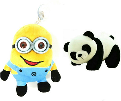 

soniya Enterprises panda-42cm and minion - 25 cm(Multicolor)
