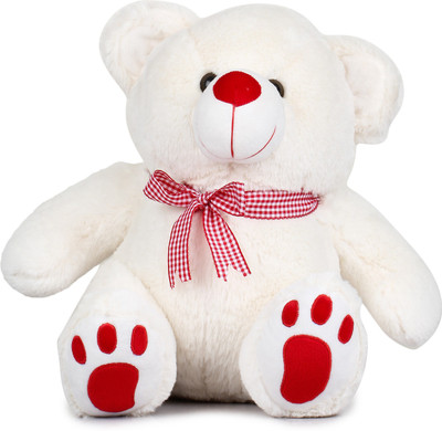 

Lata Super Fluffy White Teddy Bear with Paw - 35 cm(White)