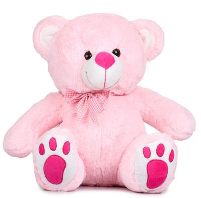 

Lata Super Fluffy Pink Teddy Bear with Paw - 35 cm(Pink)