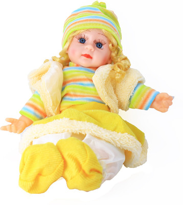 

Nightstar Soft Cute Baby doll toy Musical Doll for kids - 41 cm(Yellow)