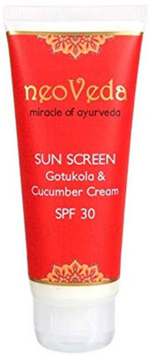 

NeoVeda Sun Screen SPF 30 Gotu Kola & Cucumber Cream - SPF 30 PA+(75 ml)