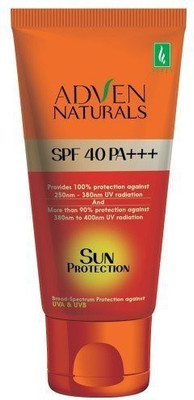 

Adven Naturals Sun Protection Sun Screen With Has Effective Protection Against UVA & UVB ( Pack Of 2 ) - SPF 40 PA+++(200 g)