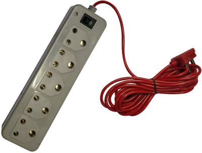 

Daiwik Extensionbox_5 Socket 1 Switch 5 Socket Surge Protector(Grey)