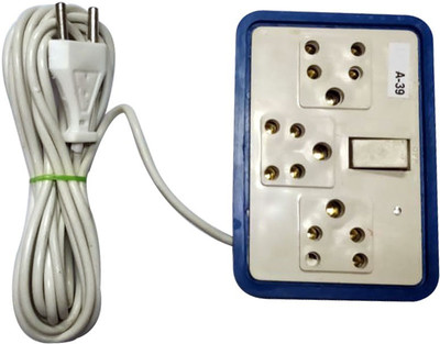 

Daiwik Extensionbox_3 Socket 1 Switch 3 Socket Surge Protector(Blue)