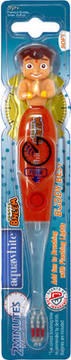 

aquawhite CHHOTA BHEEM Buddy Best Figurine Timer Flash Light Kids Toothbrush,red For Age 3 - 14 Years,Â Â (Waterproof & Inbuilt Battery),Health & Personal Care Soft Toothbrush