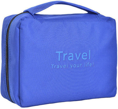 

JustChhapo Casual Hanging Travel Cosmetic Bags Toiletry Wash Makeup Storage Cosmetic Organizer Waterproof Portable Toiletry Bag Travel Toiletry Kit(Blue)
