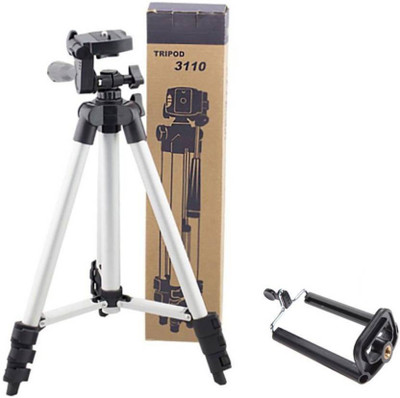 

Zeom Professional 3110-Tripod (Silver, Black ) Tripod(Black, Silver, Supports Up to 1000 g)