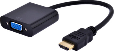 

Tf Pro TV-out Cable Hdmi Male To VGA Female Cable(Black, For Computer)