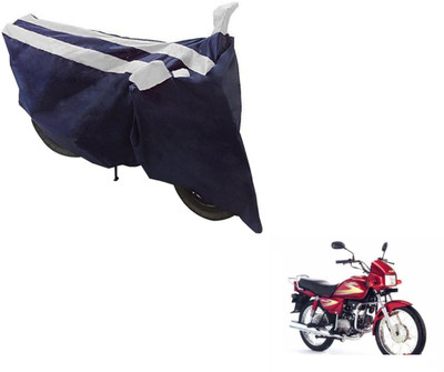 NIKS Two Wheeler Cover for Hero(Splendor, Black, Silver)