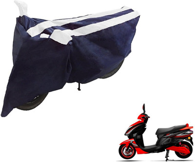 NIKS Two Wheeler Cover for Kinetic(Nova, Black, White)
