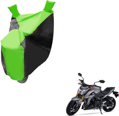 NIKS Two Wheeler Cover for Suzuki(GSX, Black, Green)
