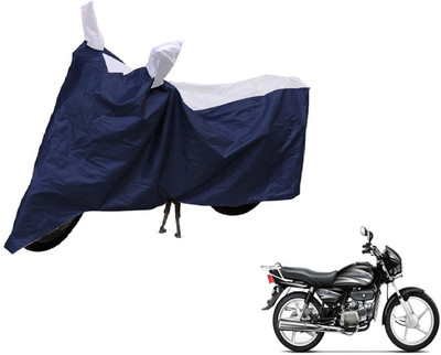 AUTYLE Two Wheeler Cover for Universal For Bike(Blue, Silver)