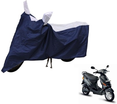 Auto Hub Two Wheeler Cover for Hero(E Sprint, Blue, Silver)