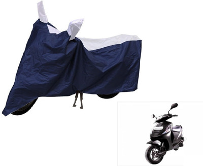 Auto Hub Two Wheeler Cover for Mahindra(Kine, Blue, Silver)